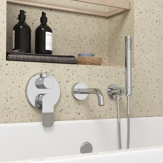 Встраиваемый смеситель для ванны Paini Nove 09CR6911 хром