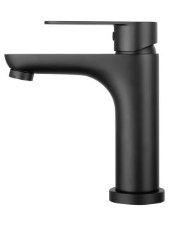 Смеситель для раковины Wonzon & Woghand Alfa WW-A40202-MB чёрный матовый