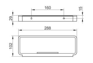 Корзинка для душевых принадлежностей Keuco Plan 14958010037 хром