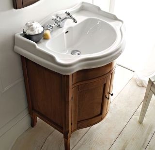 Тумба под раковину Kerasan Retro 734940 напольная орех