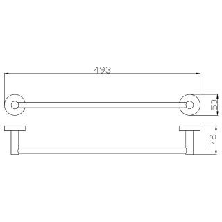 Полотенцедержатель Rav Slezak Colorado COA0701/45Z Золото
