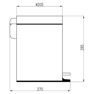 Ведро для мусора Rav Slezak Colorado COA1305 Хром