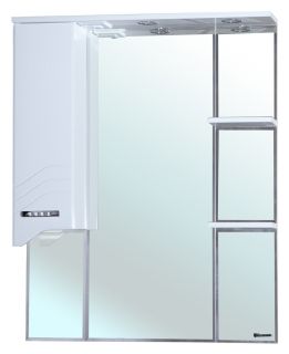 Зеркало-шкаф с подсветкой Bellezza Дрея 85см левый белый 00000001068