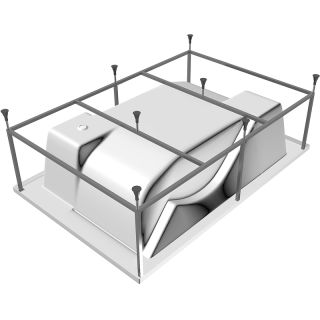 Каркас для ванны Vayer Kasandra 195x135 Гл000025137 Серый