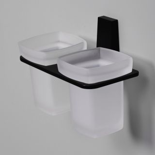 WasserKRAFT Стакан для щеток двойной с держателем Abens K-3228D