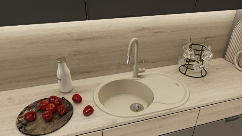 Кухонная мойка Florentina Лацио 780 жасмин