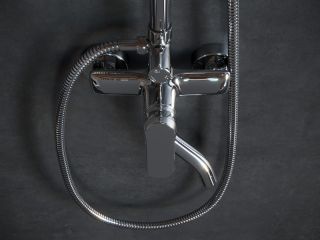 Душевая стойка Laguraty 17060 A с изливом хром