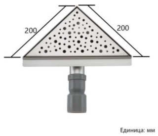 Душевой трап Gappo G82020-1 сатин