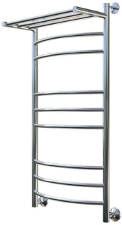 Водяной полотенцесушитель Тругор Приоритет НП 3 П с полкой 100x50см хром Приоритет3/нп10050П