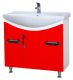 Тумба под раковину Bellezza Лагуна 85см красный 00000001397
