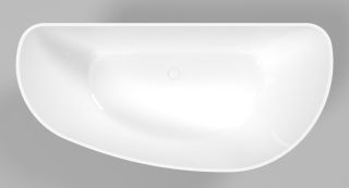 Ванна из искусственного камня Whitecross Topaz 0212.170080.100 170x80см белый глянец