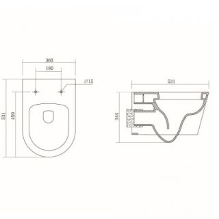 Унитаз-компакт Aquatek Бетта AQ1253W-00 с сиденьем Soft Close
