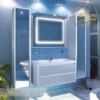 Тумба под раковину Акватон Римини 100см белый 1A232801RN010