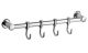Планка с крючками для полотенец Haiba HB205-4 хром