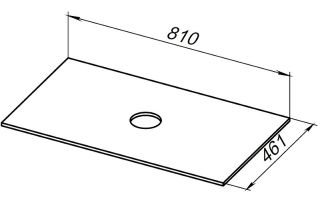 Столешница под раковину Allen Brau Reality 80 1.32023.G-S Серый структ