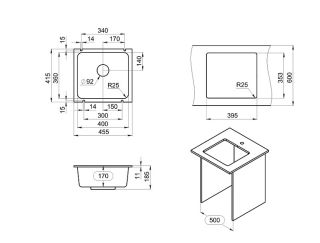 Мойка кухонная Granula 3601, АРКТИК