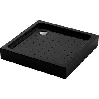 Душевой поддон квадратный Veconi Tezeo Acrylic TZ-52B, 900x900x150, акрил, черный