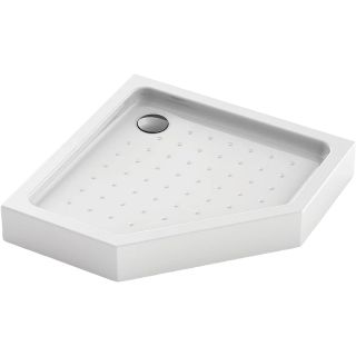 Душевой поддон пятиугольный (трапеция) Veconi Tezeo Acrylic TZ-53, 900x900x150, акрил, белый