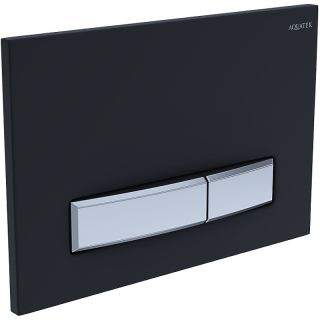 Кнопка смыва Aquatek KDI-0000031  Черная матовая Хром