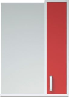 Зеркало-шкаф Corozo Колор 50см белый/красный SD-00000697