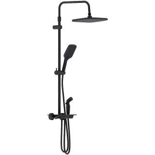 Душевая стойка Damixa Gala 953770300 с термостатом черная матовая