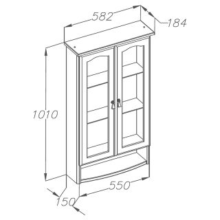 Шкаф Opadiris Риспекто 60 00-00006077 Слоновая кость
