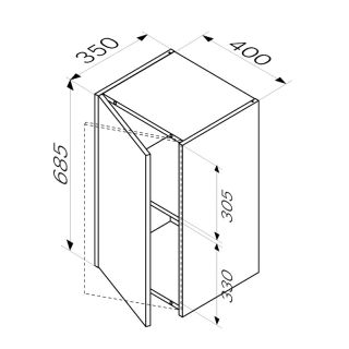 Шкаф подвесной AM.PM Func 40 M8FCH0402WG Белый глянцевый