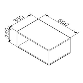 Ниша для пенала AM.PM Func 60 M8FOH0601WG Белая глянцевая