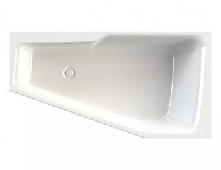 Акриловая ванна Riho Rethink Space Fall Plug and Play B112009005 L заполнение через перелив 160х75см белый