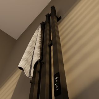 Электрический полотенцесушитель Altasan БризПроф БризПроф12017ЧМ Черный муар 120х17