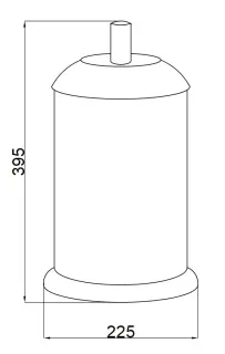 Ведро Boheme Murano 10907-B-BR бронза/чёрный