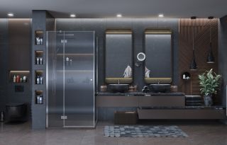 Душевой уголок Ambassador Diamond 12011104R 120x80см правый хром/прозрачное