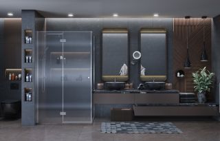 Душевой уголок Ambassador Diamond 12011107R 120x80см правый хром/прозрачное