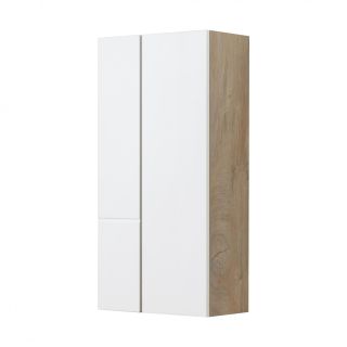 Шкаф Акватон Мишель дуб эндгрейн/белый 1A243903MIX40