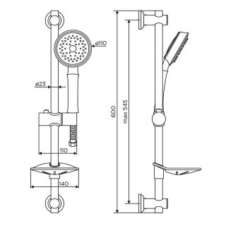 душевой гарнитур Dorff CLASSIC D0180000
