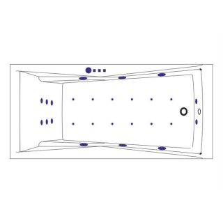 Гидромассажная ванна WHITECROSS Palace 0104.170075.100.ULTRA.GL 170x75 см Ultra золото