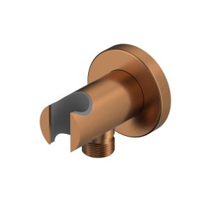 Угловой соединительный элемент с держателем лейки WHITECROSS Y1005CPB брашированная медь