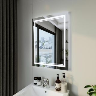 Зеркало с подсветкой Бриклаер Эстель-2 4627125414275 60 см на взмах руки