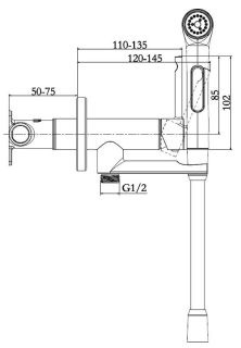 Гигиенический душ  Jacob Delafon Elate  E28317-CP