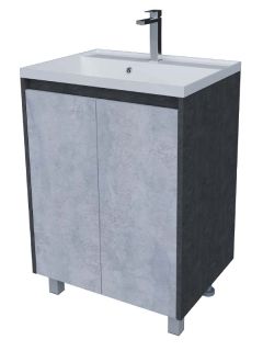 Тумба под раковину Stella Polar Кибела 70см цемент SSP-00001046