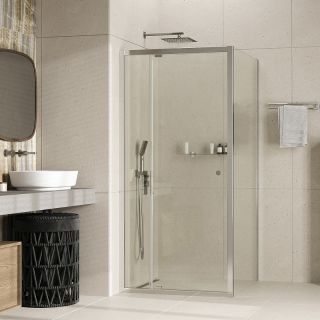 Душевой уголок WasserKRAFT Aula 110х100 11P16 профиль Хром стекло прозрачное