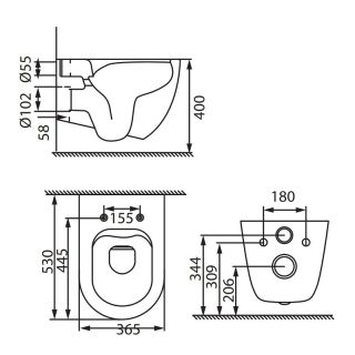 Подвесной унитаз Allen Brau Reality 4.32006.31 черный матовый