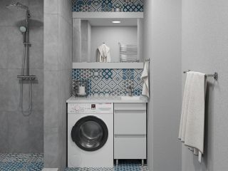 Раковина над стиральной машиной Stella Polar Мадлен SP-00001368 105см R белый