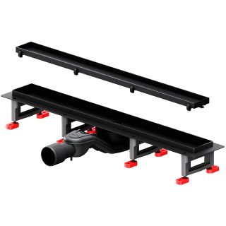 Душевой лоток AM.PM MasterFlow 60 W01SC-U11-060-04BM с Черной матовой решеткой / под плитку Tile