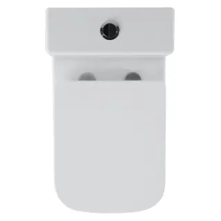 УНИТАЗ КОМПАКТ БЕЗОБОДКОВЫЙ «BLACK & WHITE» UNIVERSE 7703W БЕЛЫЙ С СИДЕНЬЕМ ДЮРОПЛАСТ С МИКРОЛИФТОМ БЕЛОЕ