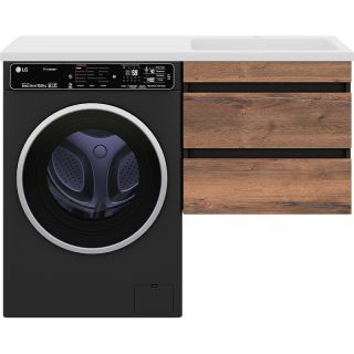 Подвесная тумба под раковину Misty Коломбо 120 R УТ000015590 56 см Дуб Галифакс Антрацит