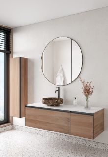 Пенал подвесной Armadi Art Quatro 791-W-A 35 см ива/антрацит