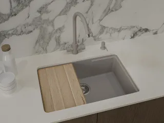 Мойка кухонная GranFest URBAN 4565 темно-серый