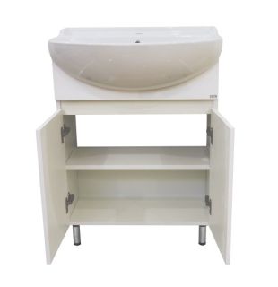 Напольная тумба под раковину Misty Амур 70см белый