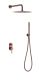 Душевой комплект Boheme Uno 464-CB брашированная медь